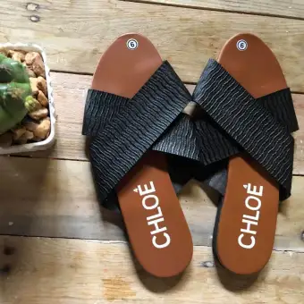 black slip on slippers womens