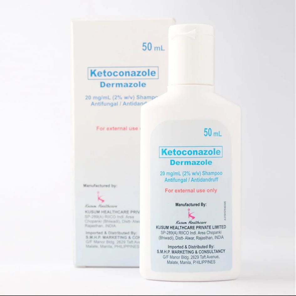 DERMAZOLE Ketoconazole 20mg/ml (2w/v) Shampoo 50ml * ANTIFUNGAL