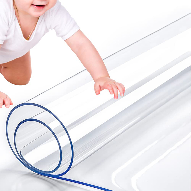 PVC table cloth transparent rectangular 1.5mm/2mm table cloth cover 2/4 ...