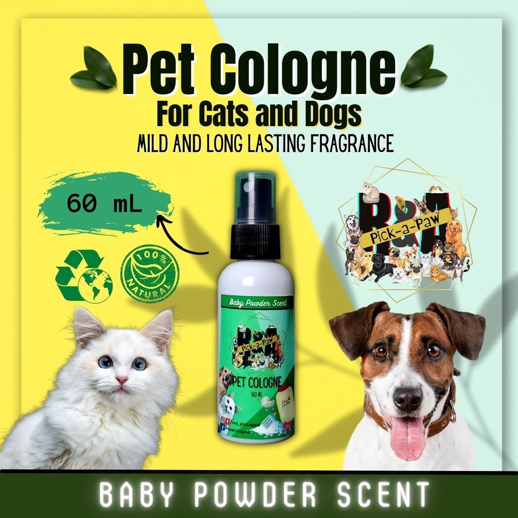 E\jDog and Cat pet Cologne R & A PickAPaw Long Lasting Pet perfume