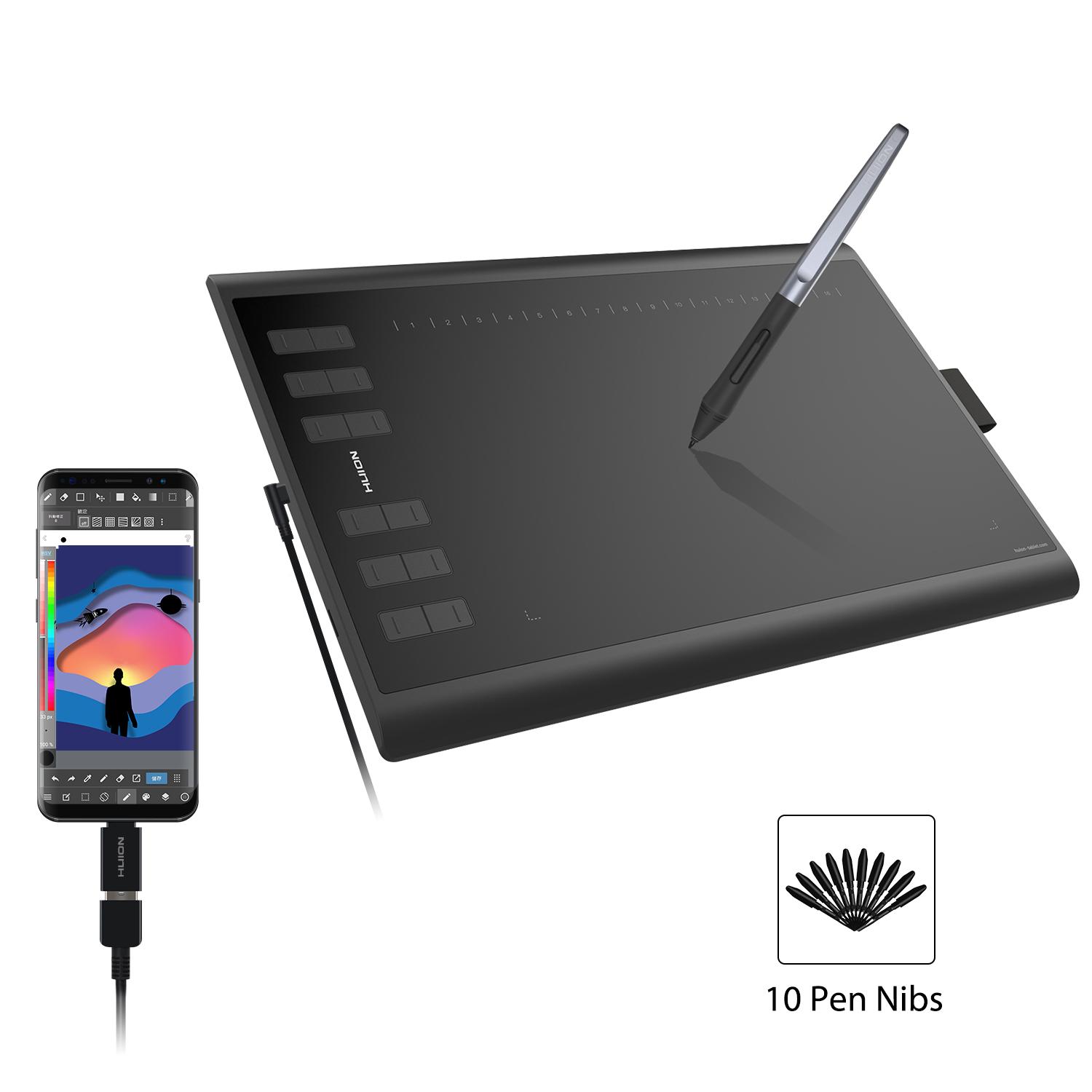 Graphics Tablets Huion H1060P Graphics Drawing Tablet 8192 ...