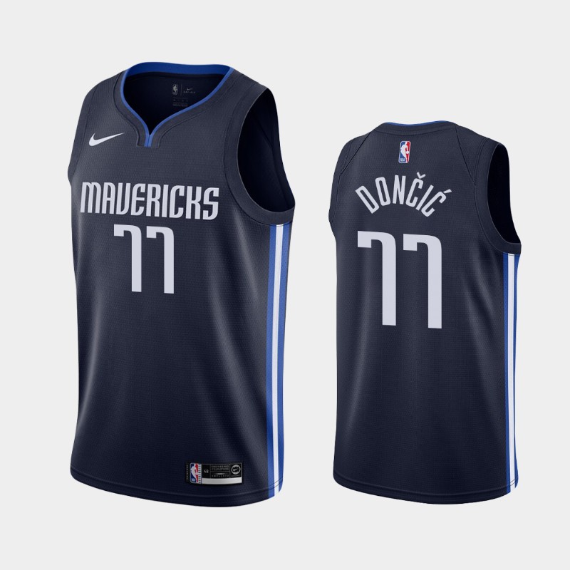 Men Luka Doncic Dallas Mavericks #77 Men 2019-20 City Edition Jersey Size  50