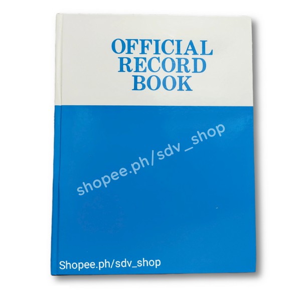 Official Record Book / 300 500 Pages available (sold per piece