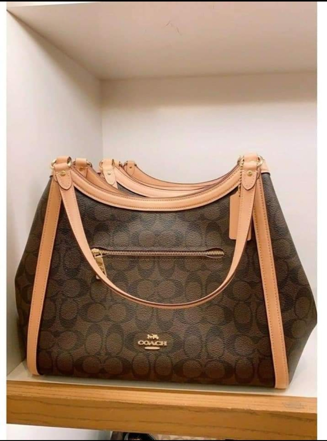 Coach Signature Brown Cloth ref.925648 - Joli Closet