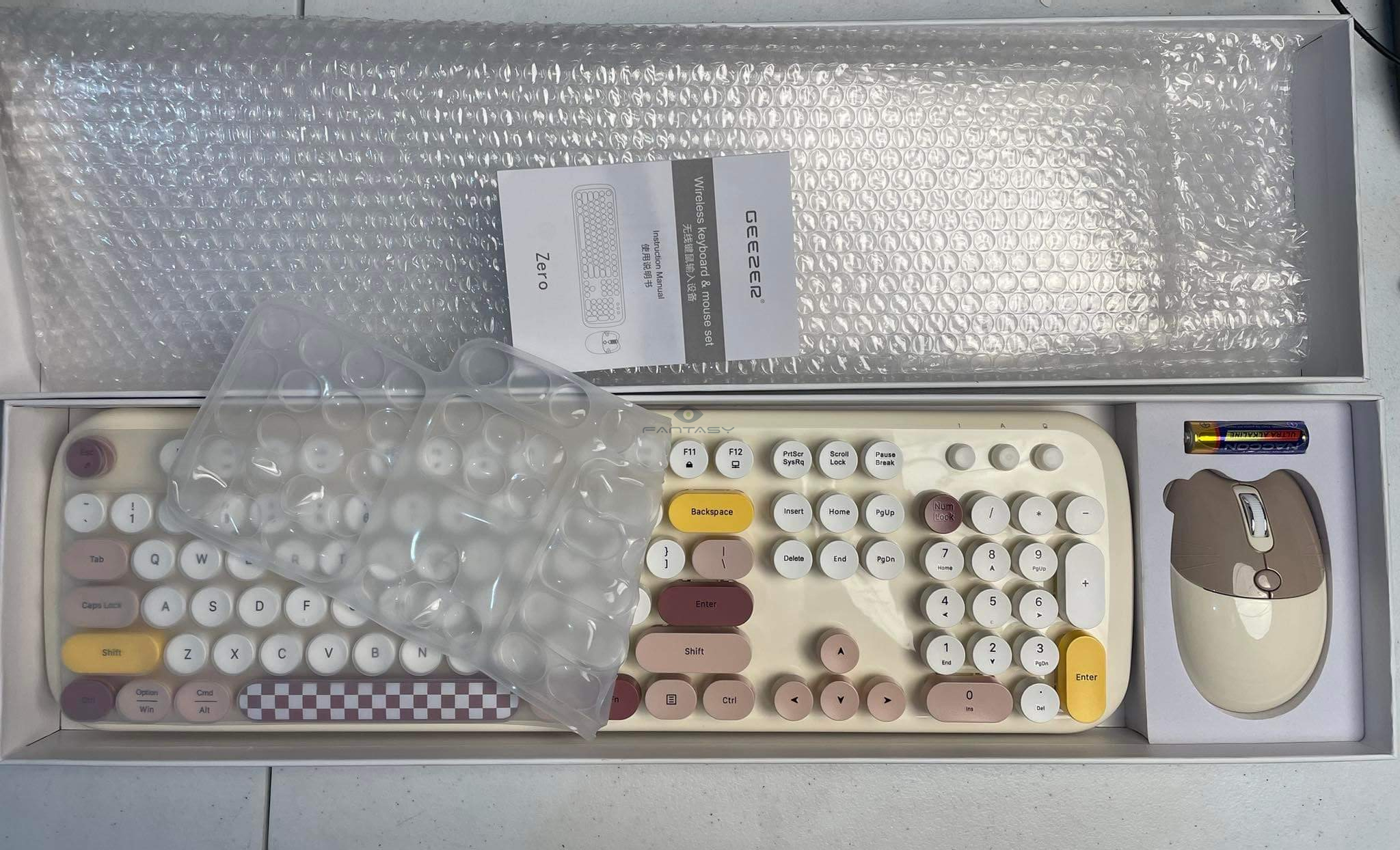 FANTASY MOFII GEEZER Zero Cute Fashion 2.4G Wireless Keyboard and Mouse