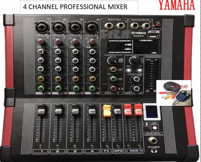 Power Mixer YAMAHA MIXER4Ausb 4channels professional mixer BOH4 with RCA JACK Lazada PH