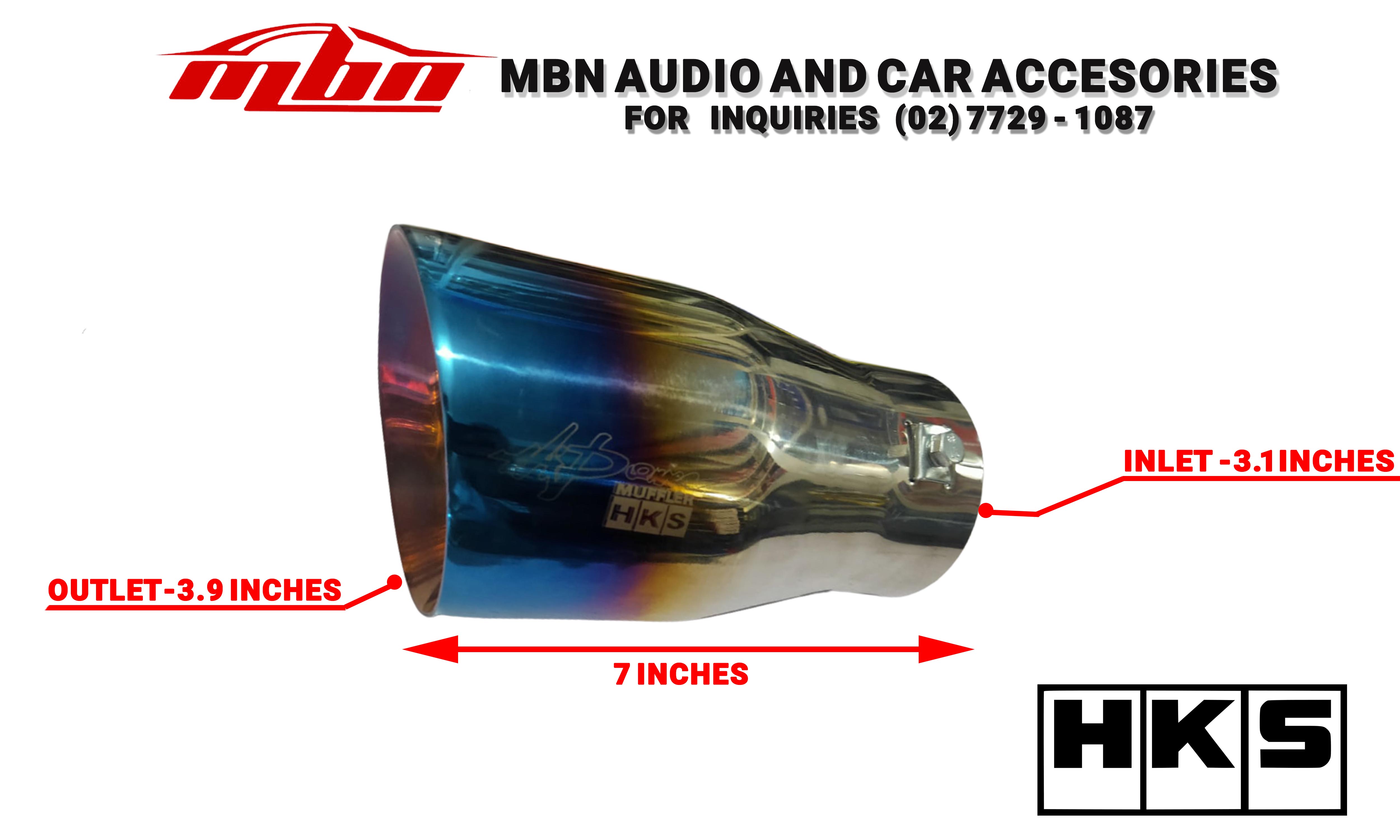 B022 HKS Muffler Tip, Universal Muffler Burnt Tip SLANT Lazada PH