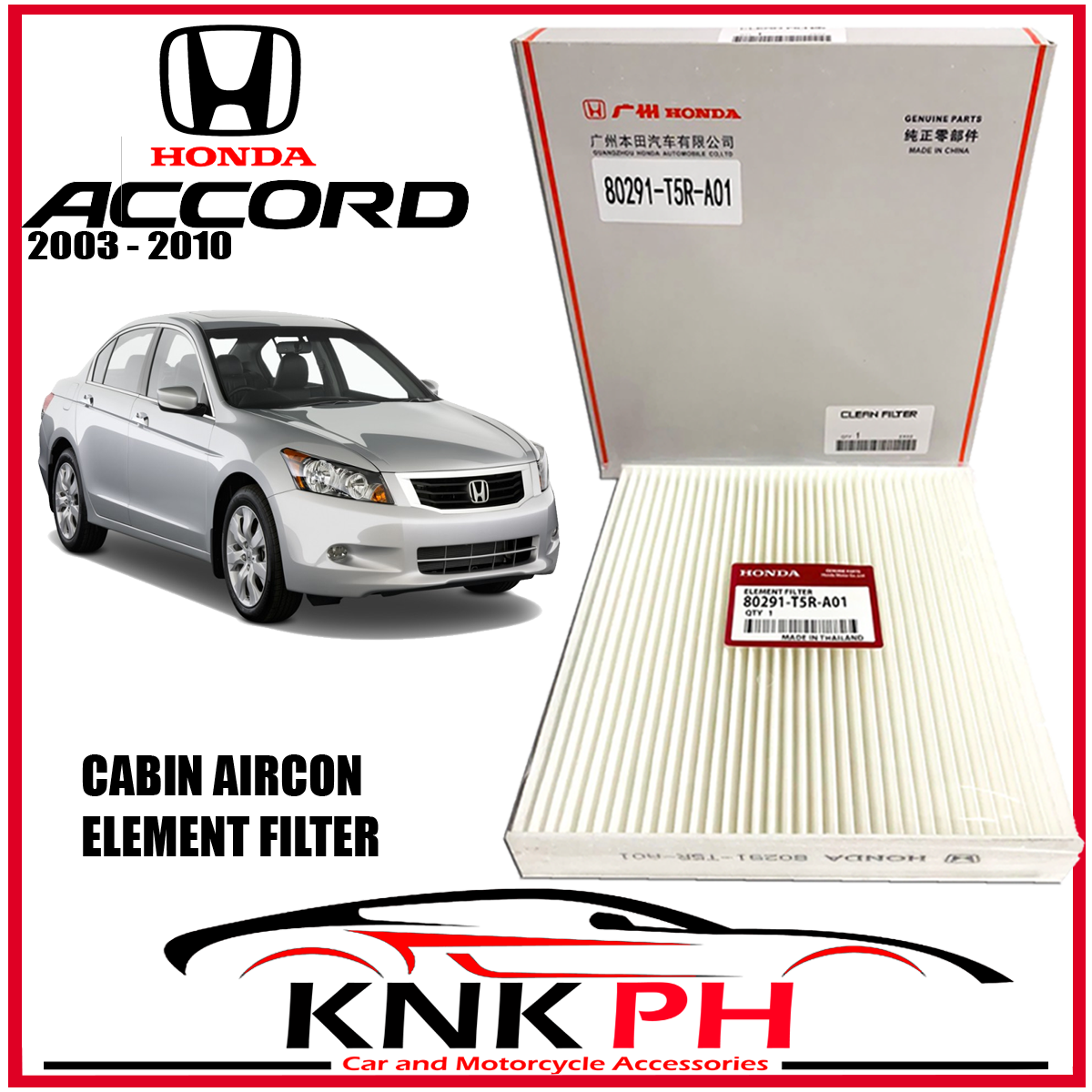 HONDA ACCORD 20032010 OEM Honda Genuine Parts Cabin Air Filter Aircon