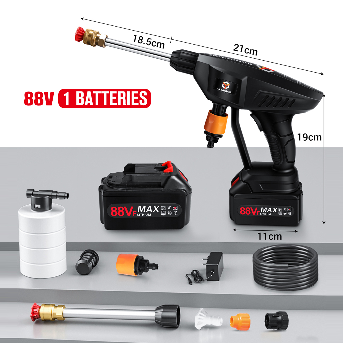 Perf pressure washer portable car machine set cordless car wash spray