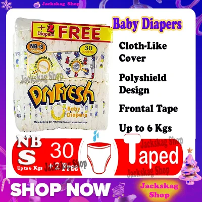 Dryfresh Baby Cloth Like Diaper 30 pcs. (NB-S)