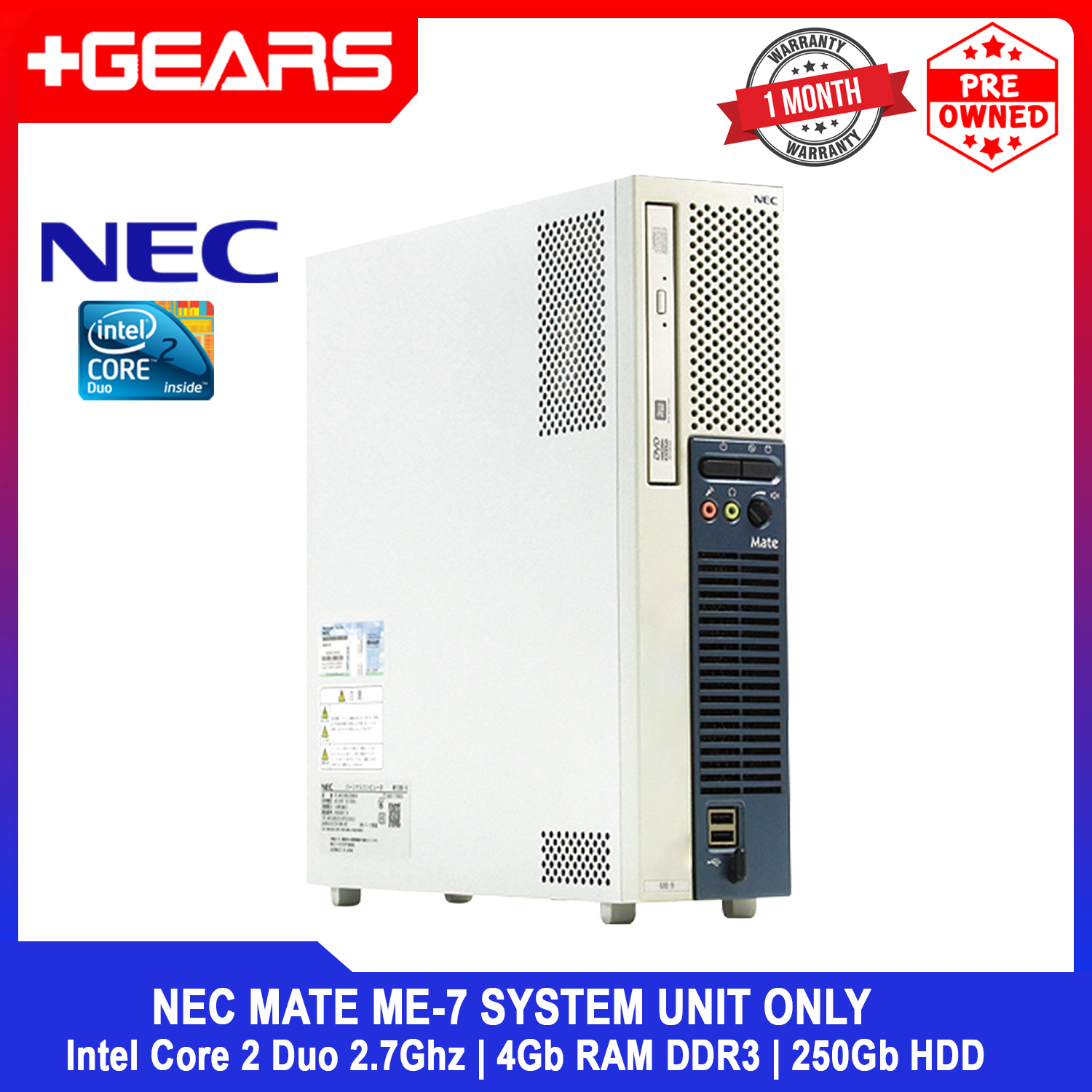 Nec Mate ME-7 SFF Slim PC | Intel Core 2 Duo 2.7Ghz , 4gb RAM DDR3