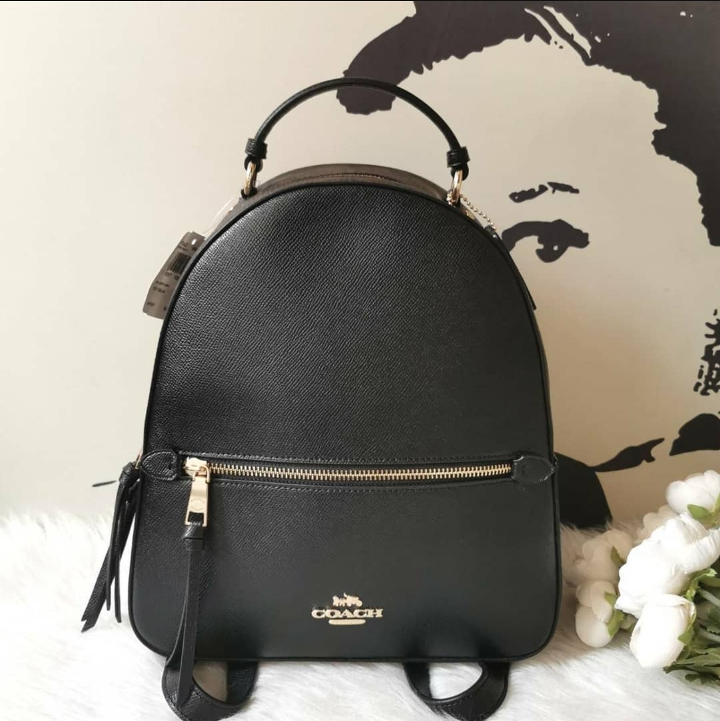 Coach jordyn backpack black hot sale