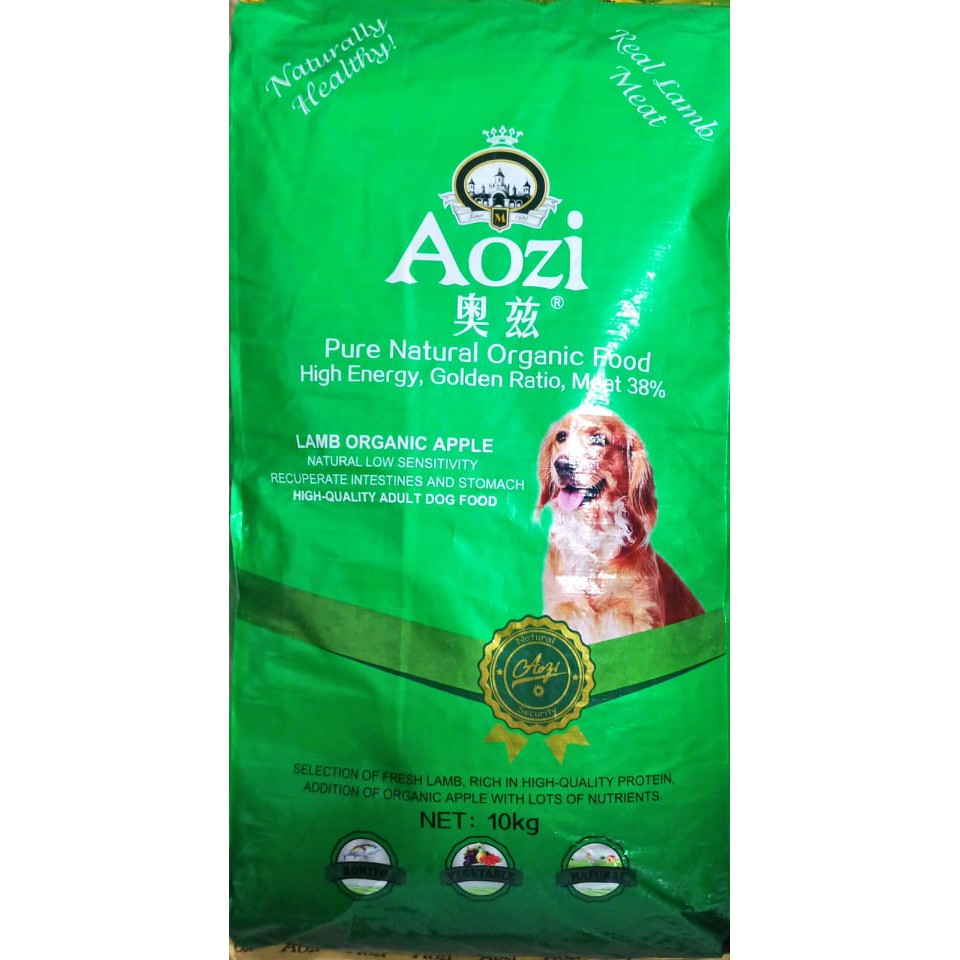 AOZI Adult and Puppy Pure Natural Organic Dry Dog Food 1kg per Pack