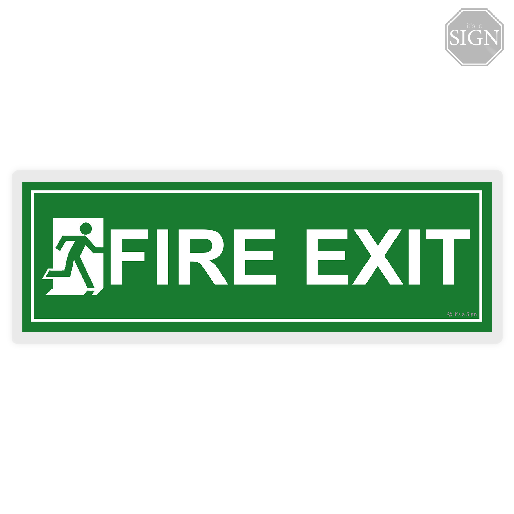 Fire Exit Sign Laminated Signage Label 4 x 11 inches Lazada PH