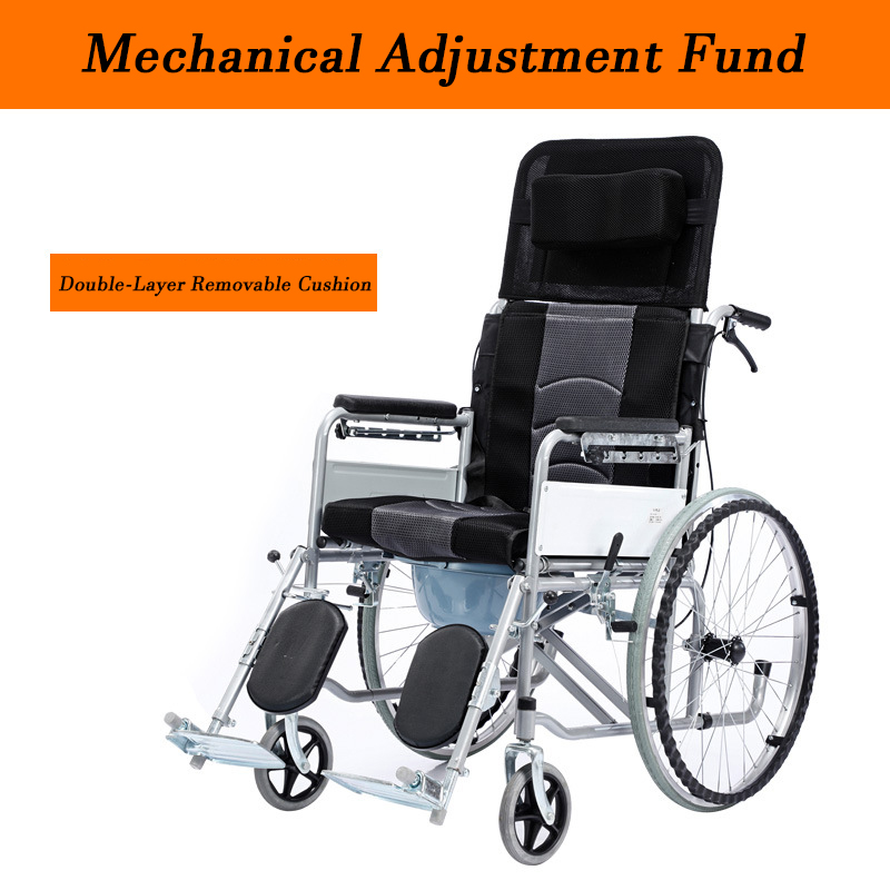 【COD】Heavy Duty Wheelchair with Mag Wheels (Black) Multifunctional Folding Medical Wheelchair