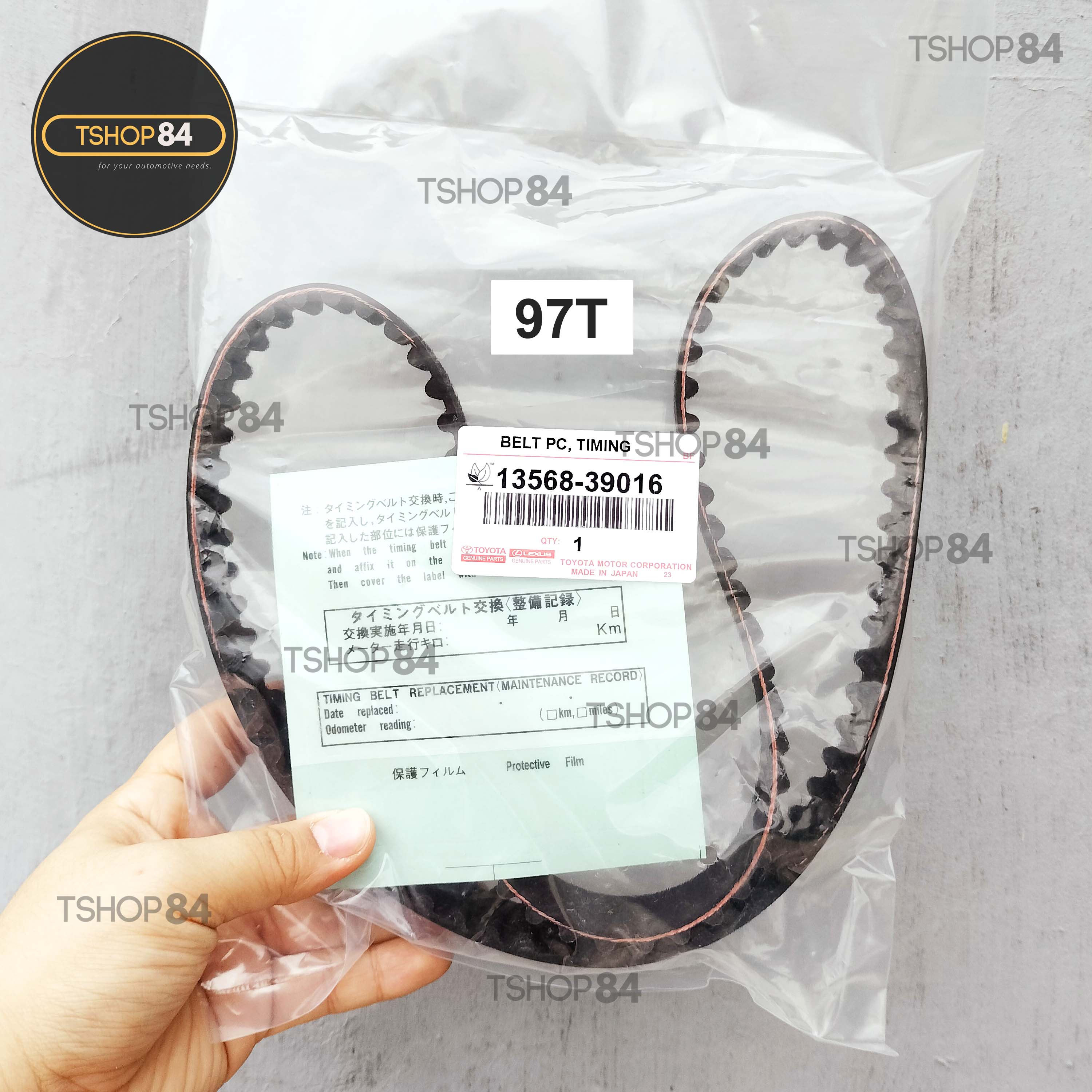 TOYOTA Timing Belt Innova Fortuner Hilux 20052015 HiAce 20052018 1356839016 97T D4D Diesel
