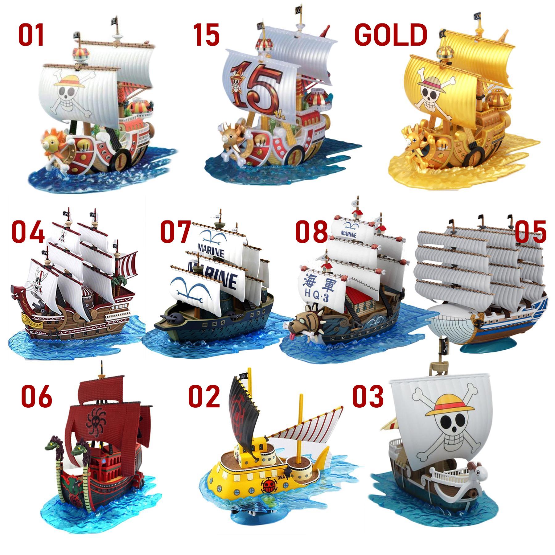 Sale One Piece Grandship Grand Ship Assembled Diy Model Toy Collection Thousand Sunny Trafalgar Submarine Goin Merry Red Force Moby Dick Nine Snake Pirate Ship Marine Warship Garp S Warship 15 Thousand Sunny Gold Thousand Lazada Ph