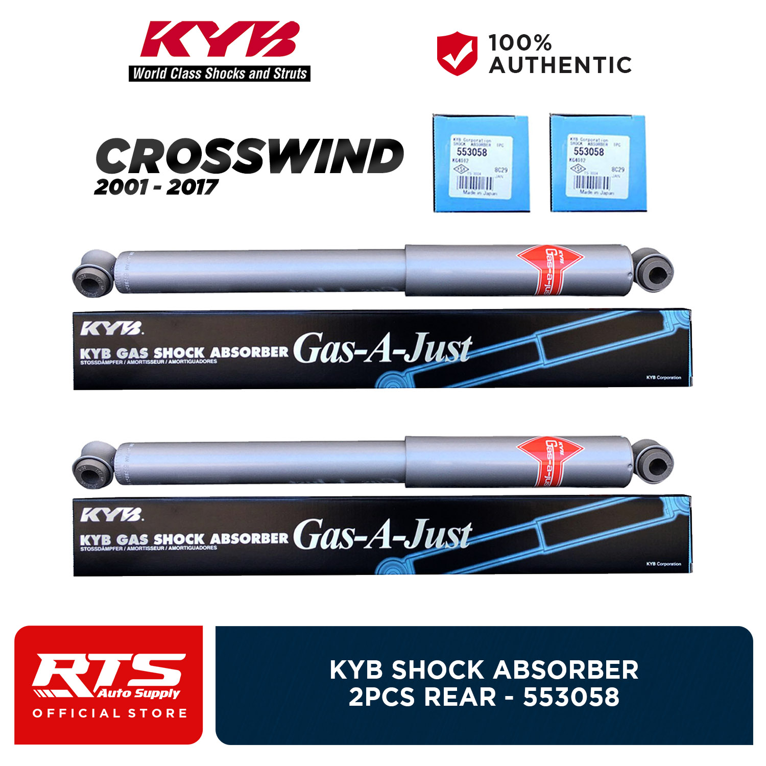 KYB Kayaba Rear Shock Absorber for Isuzu Crosswind 20012017 GasAJust