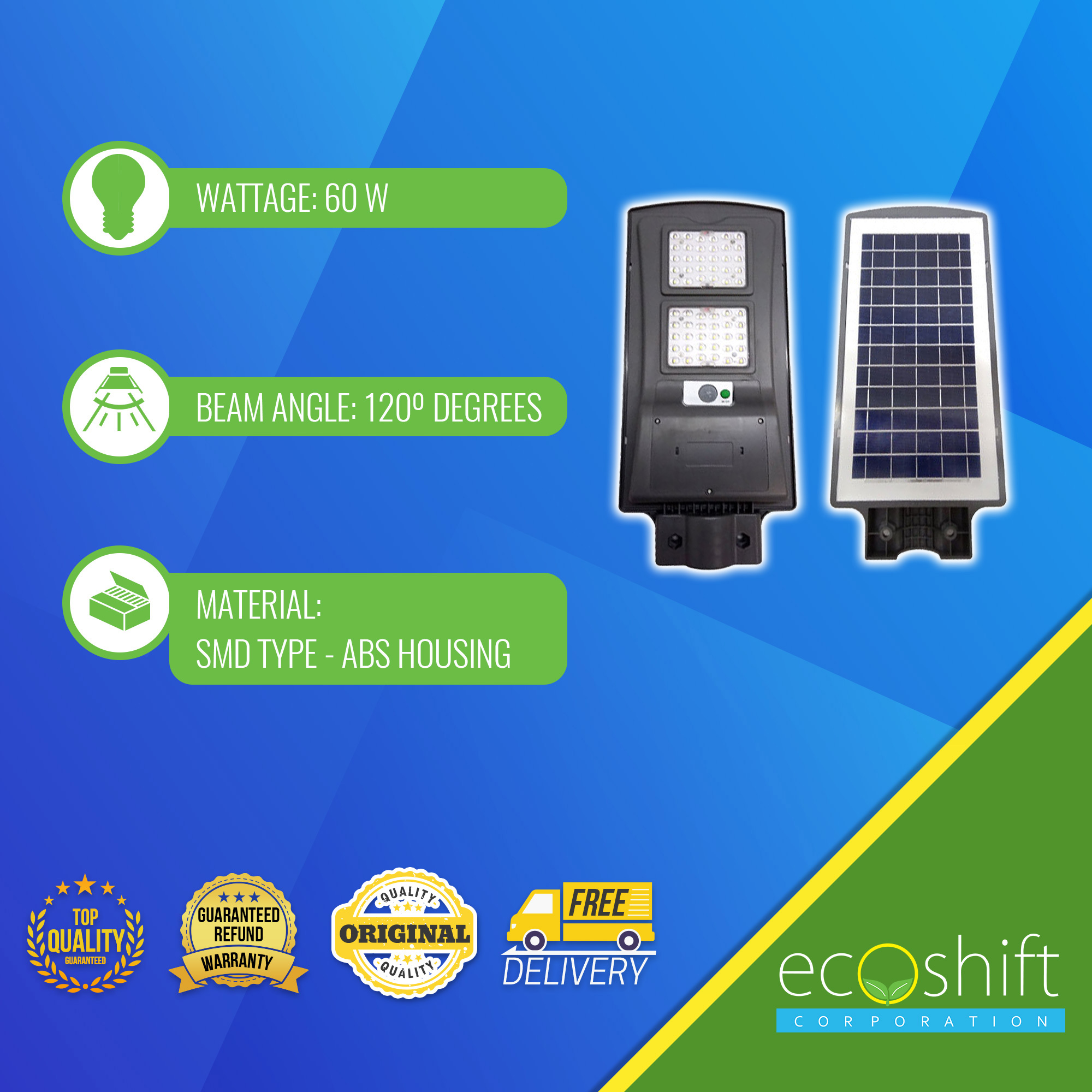 ecoshift solar street light