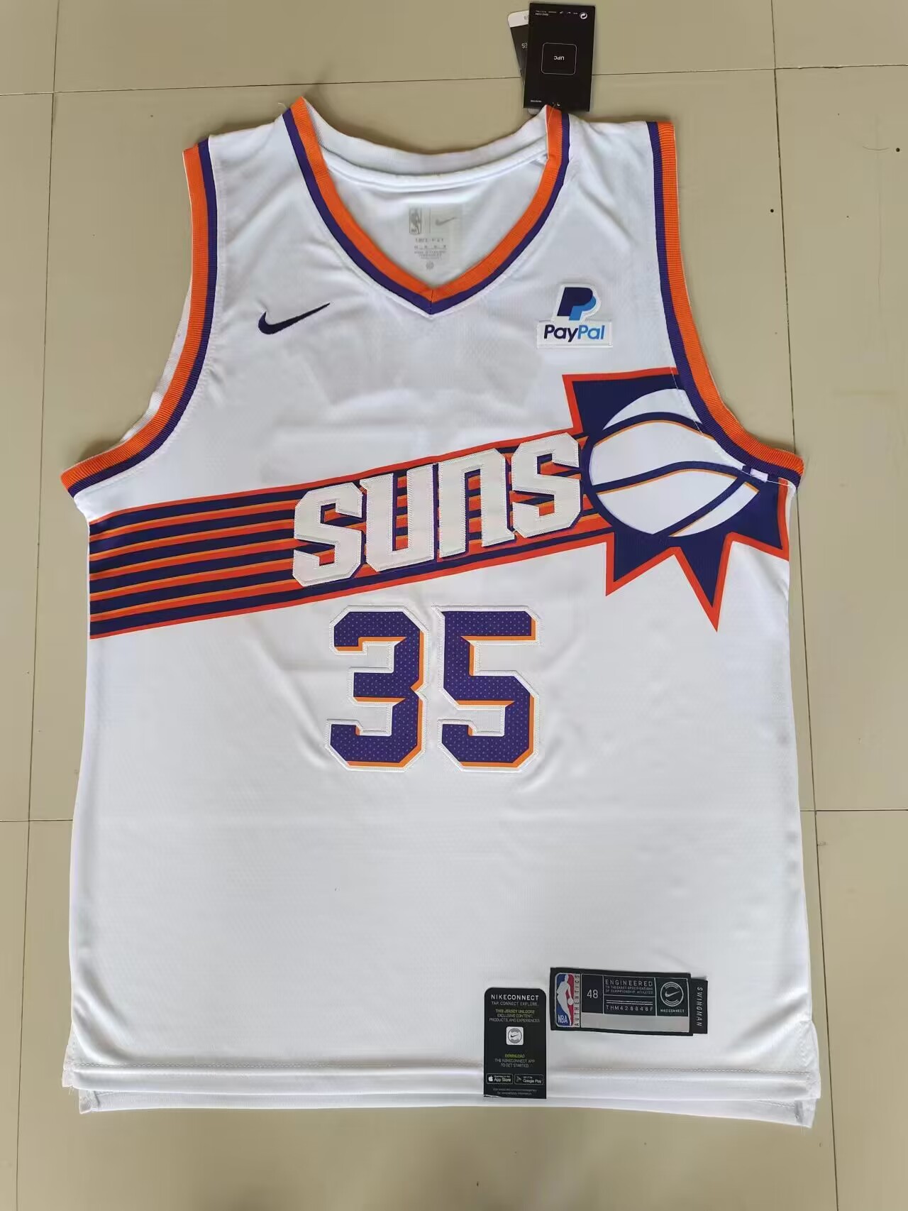 2023/24 Suns DURANT #35 White NBA Jerseys