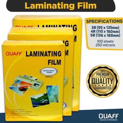 hot QUAFF Laminating Film 3R 4R 5R -- 125 Microns - 250 Microns (100 pcs per pack)
