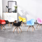 Eames Inspired Modern Chair - Nordic Style, Real Wood (Brand: Eames)