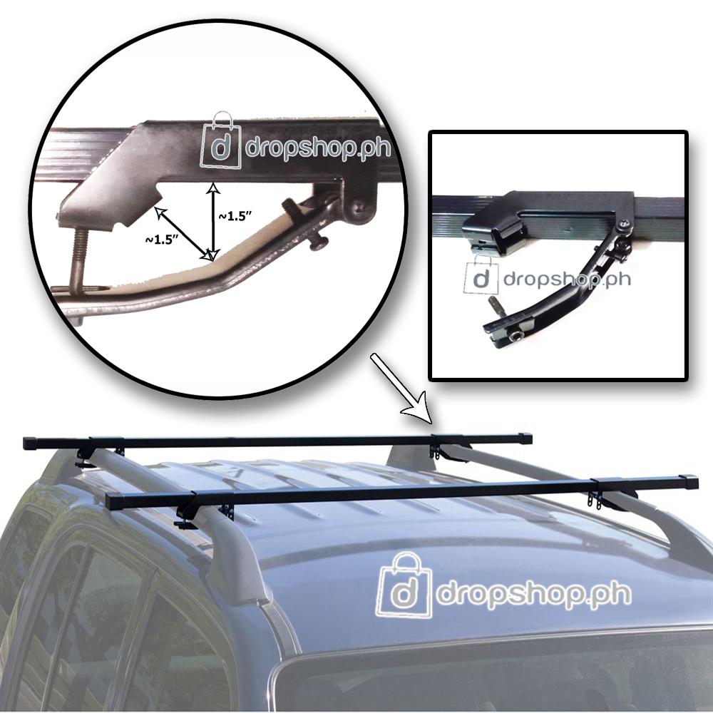 DNA Motoring XY-6002 Factory Style Matte Roof Rack Rail Cross Bar for 06-10 H3