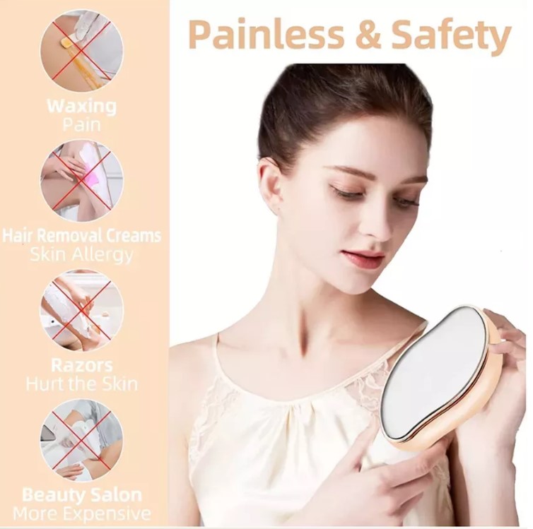 Crystal Hair Eraser For Women Men, Razemate Magic Crystal Hair Epilator