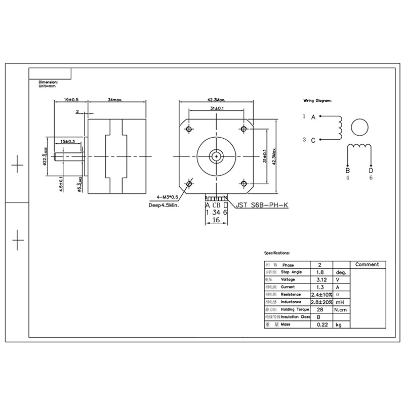 Bảng giá Hybrid Stepper Motor 2 Phase 42HS34-1304A Motors for Engraver Machine CNC Router Phong Vũ