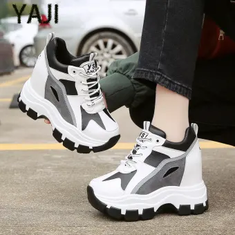 athletic wedge sneakers