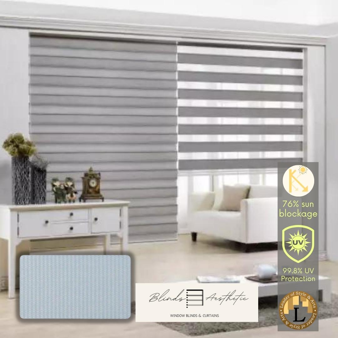 (N526 GRAY) - BASIC/NATURAL Korean Window Blinds LOSA - we customize ...