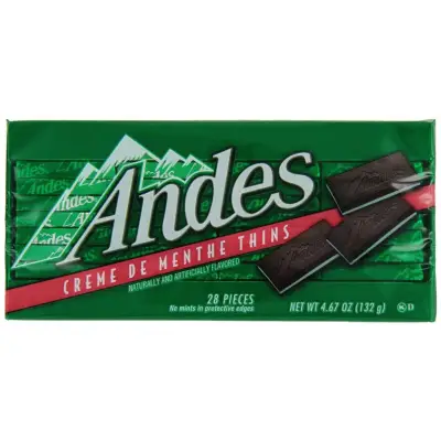 Andes Creme De Menthe Thins (mint), 28 pcs 132 grams