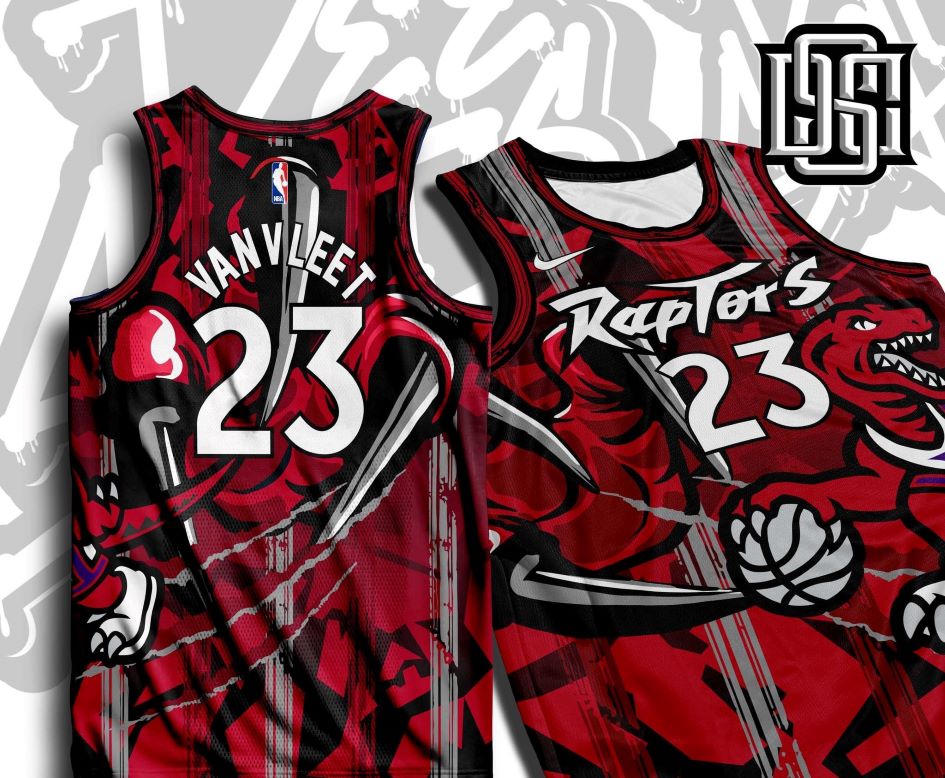 Toronto Raptors Full Sublimated Basketball Jersey - Get Layout