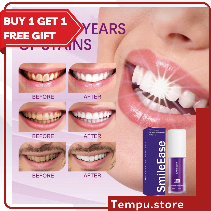 V34 Colour Correct Whitening Teeth/ Smile Ease Toothpaste purple ...