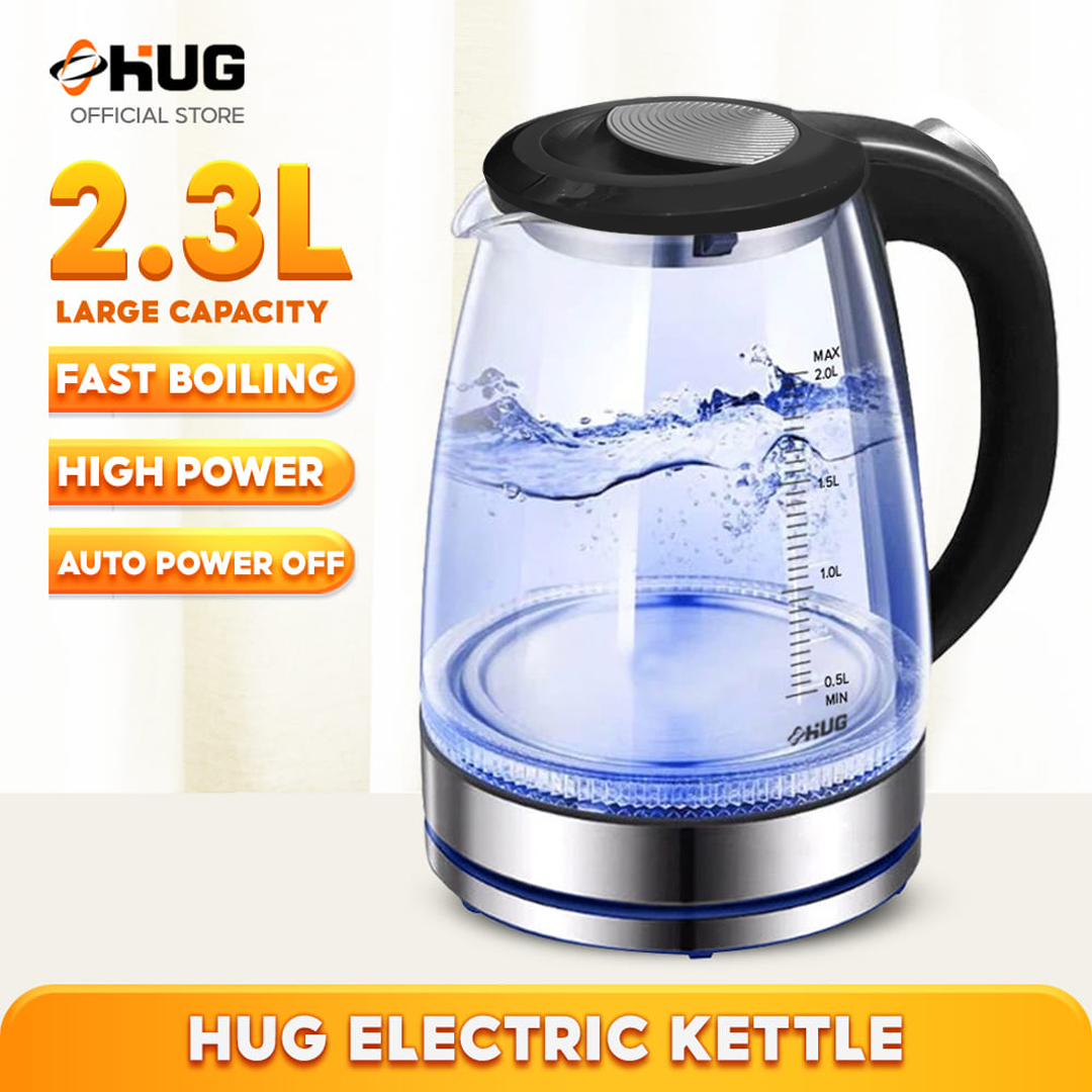 Gohyo 2-Liter Glass Electric Tea Kettle for Fast Boiling, Hot