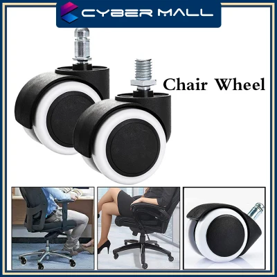 Swivel Chair Wheels Swivel Desk Casters Office Chair Silent Wheel Pulleys Heavy Duty Swivel Castor