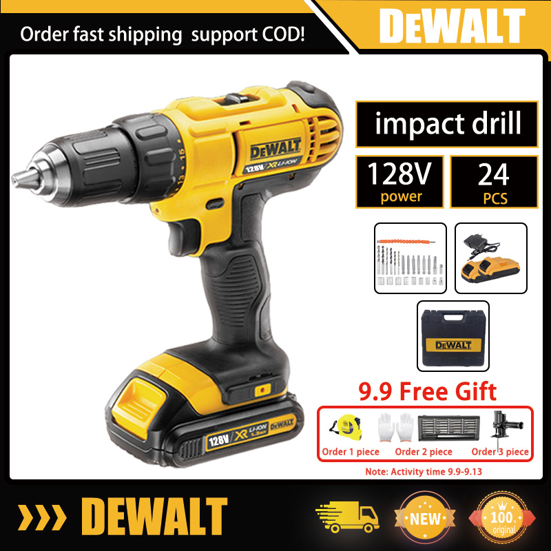 New DEWALT original Electric drill 128V Impact Drill Cordless