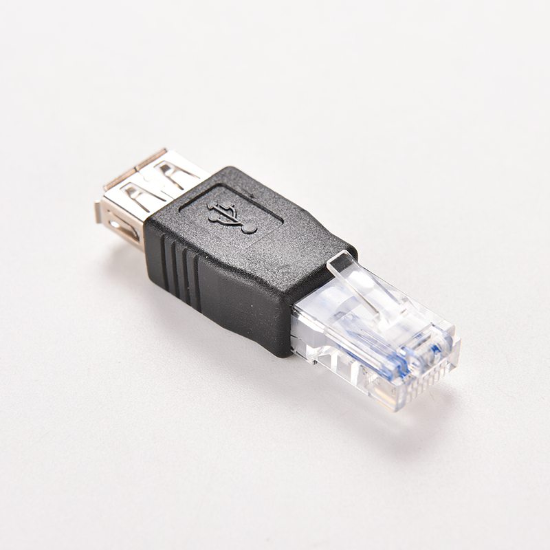 Rj45 male to usb af a female adapter socket lan network ethernet router plug