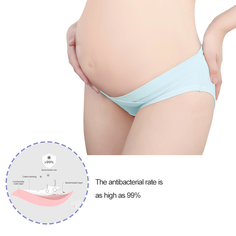 Cotton Maternity Pregnant Underwear Low Waist V-shaped Mother