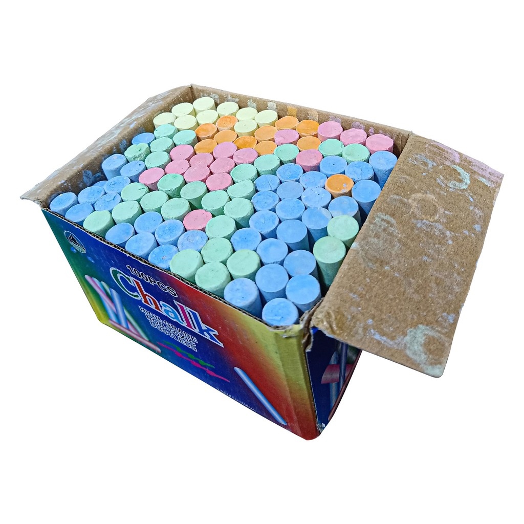 Ppaper COD DVX Dustless Blackboard Chalk White Yellow Assorted Colored