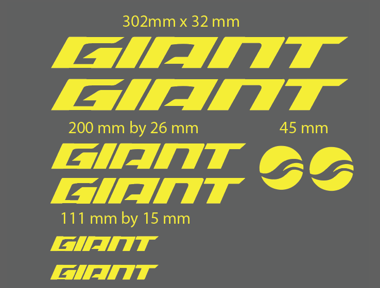 Giant Bike Frame Decals Lazada PH