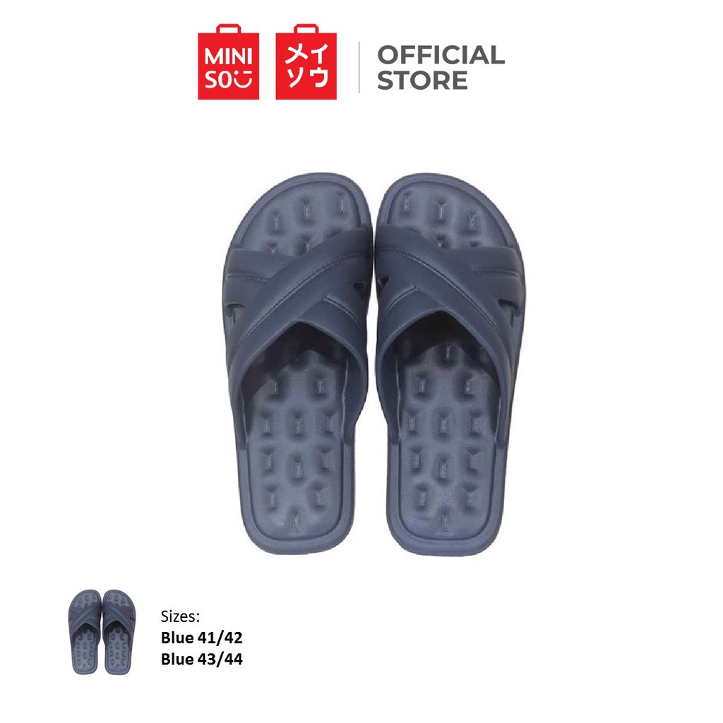 Miniso Men'S Bathroom Slippers Indoor Flip Flops Lazada PH