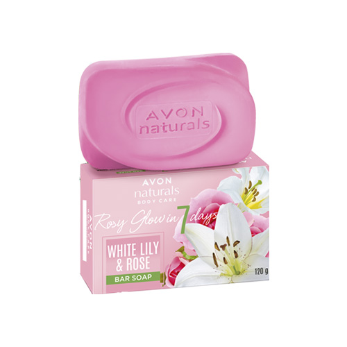 Avon Naturals Beauty Bar Soap 120G White Lily and Rose Papaya