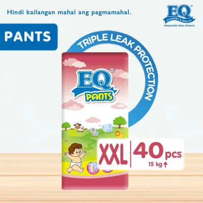 EQ Pants XXL (15 - 25 kg) - 40 pcs x 1 pack (40 pcs) - Diaper Pants