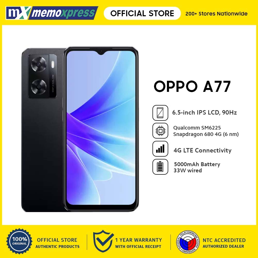 OPPO A77s 128GB ROM + 8GB Qualcomm SM6225 Snapdragon 680 4G | 5000mAh ...