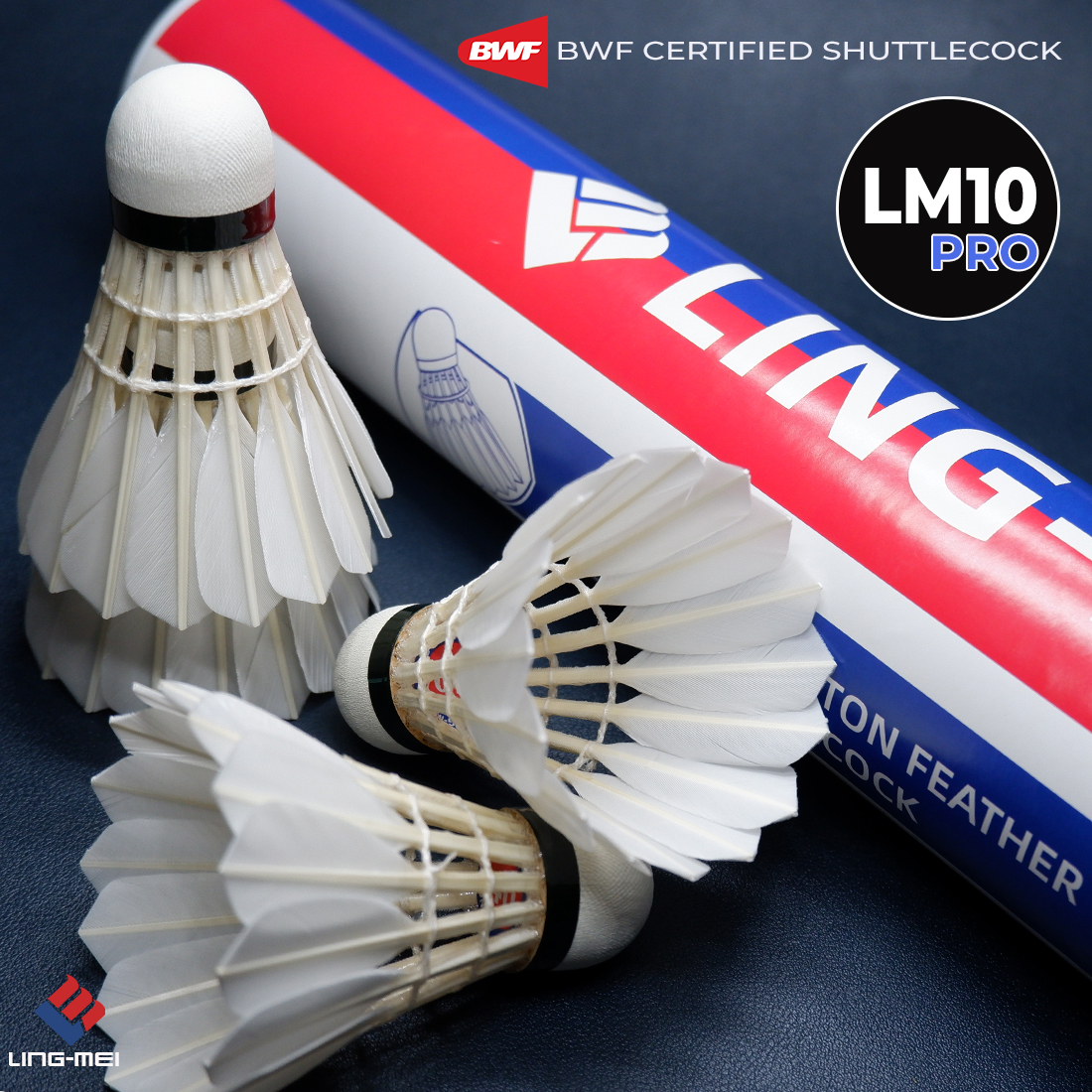 Ling Mei Badminton Shuttlecock LM10 PRO (BWF Certified) Lazada PH