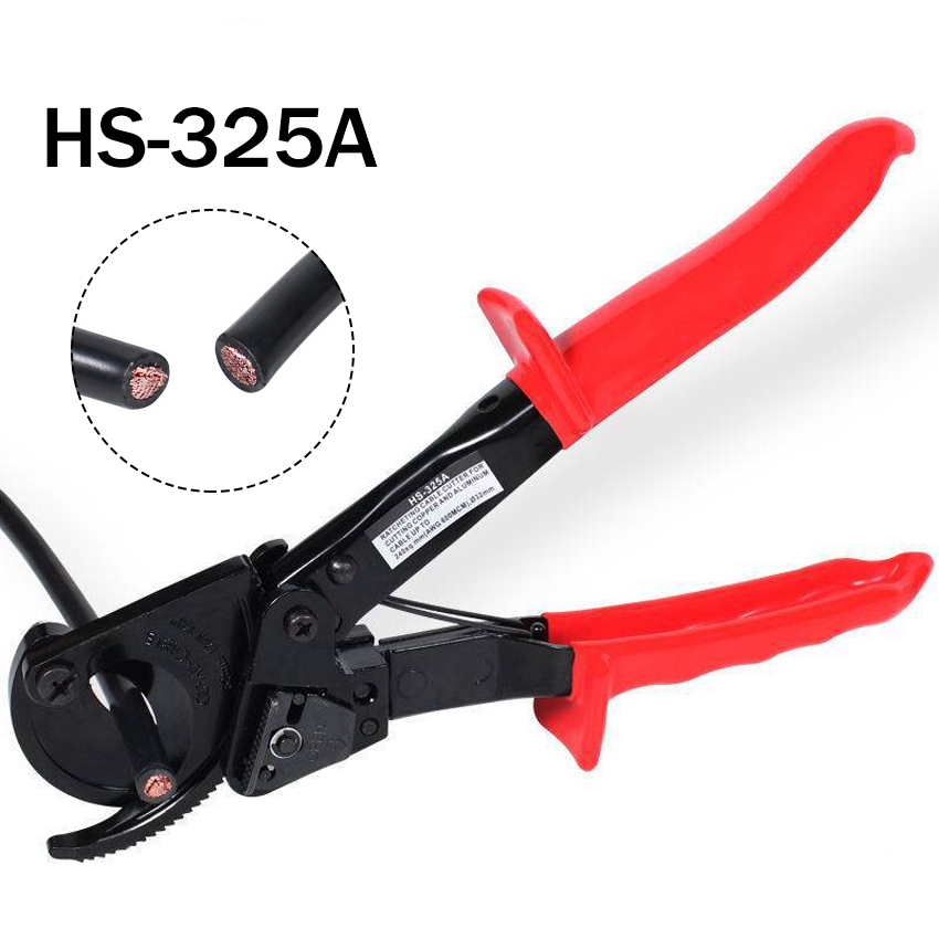 Ratchet Cable Wire Cutter Plier HS325A Ratchet Cable Cutter Tools