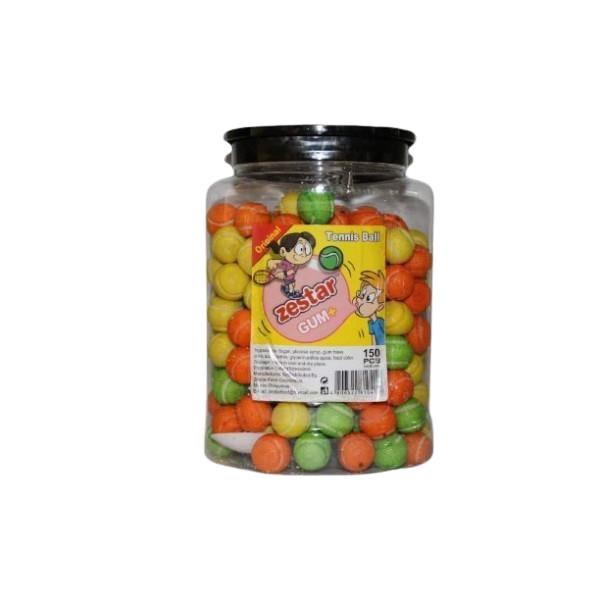 Zestar Tennis Gumball Bubblegum Chewing Gum Fruity Flavor Gumball ...