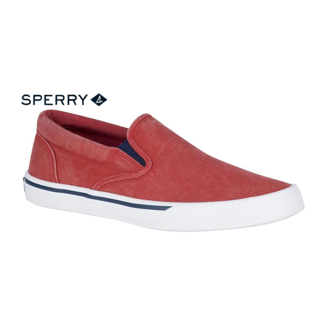 red sperry shoes