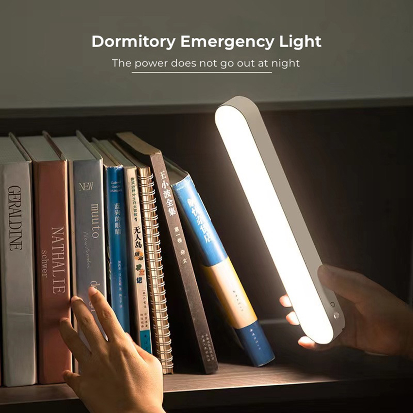 Vimite 3 Colors Wireless Desk Lamp With Remote Control USB Rechargeable Touch Reading Table Light With Angle Adjustment Plate Dimmable Eye Protection Bar Night Lamp for Room Wall Bedroom Dormitory Under Cabinet Lighting